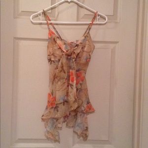 Floral Print Cami/Tank Top